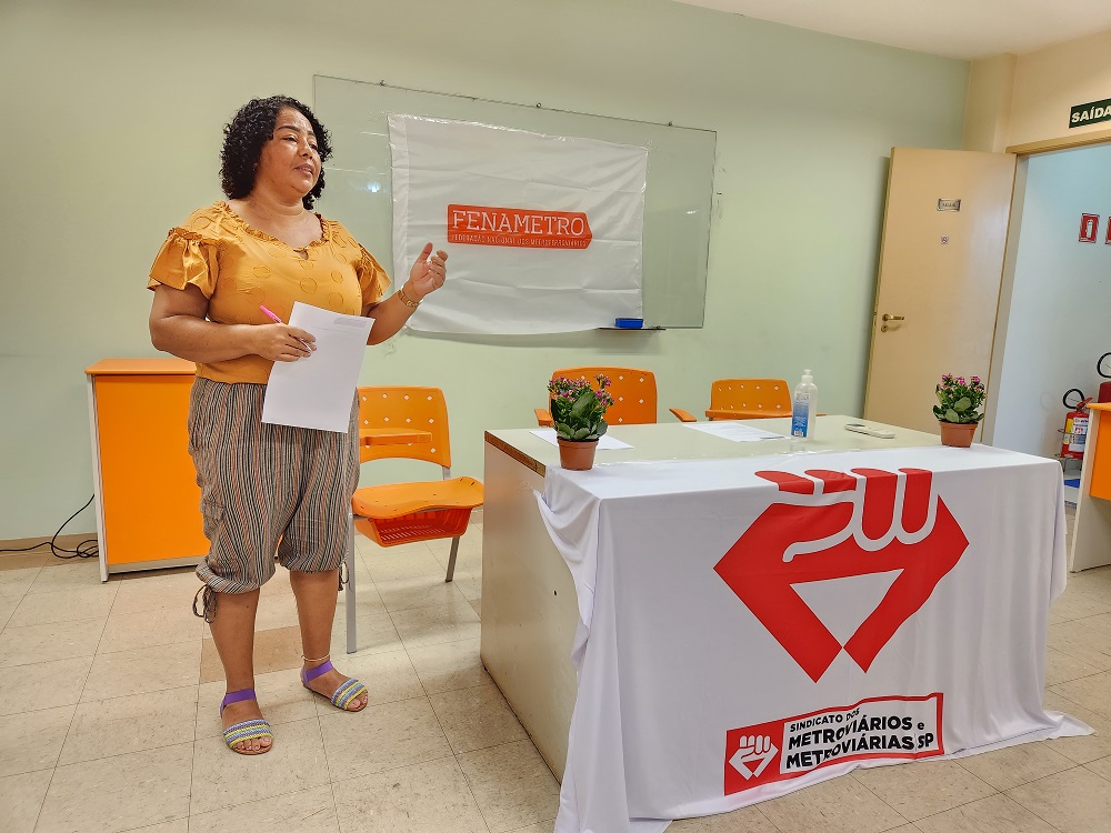 Rosilda, Secretaria de Mulheres da Fenametro. Foto: Ana Carolina Andrade